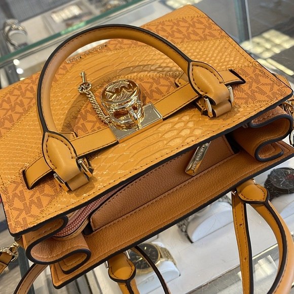 Michael Kors Hamilton Small Satchel Shoulder Crossbody Bag 
Cider Multi COLOR - Picture 9 of 16